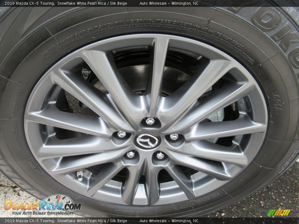 2019 Mazda CX-5 Touring Snowflake White Pearl Mica / Silk Beige Photo #7