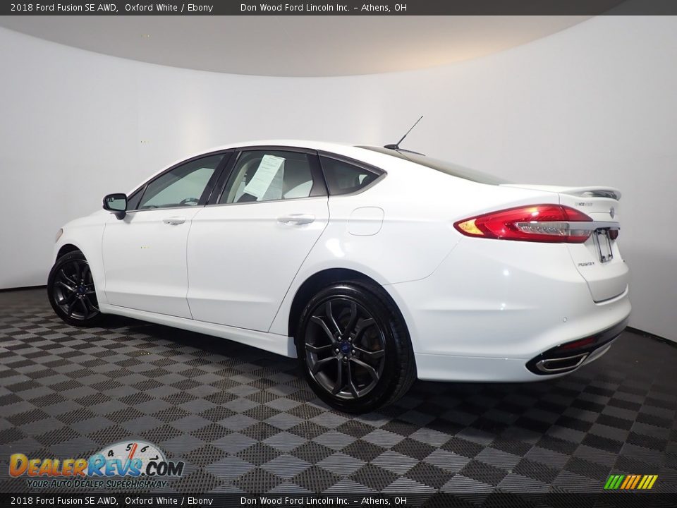 2018 Ford Fusion SE AWD Oxford White / Ebony Photo #11