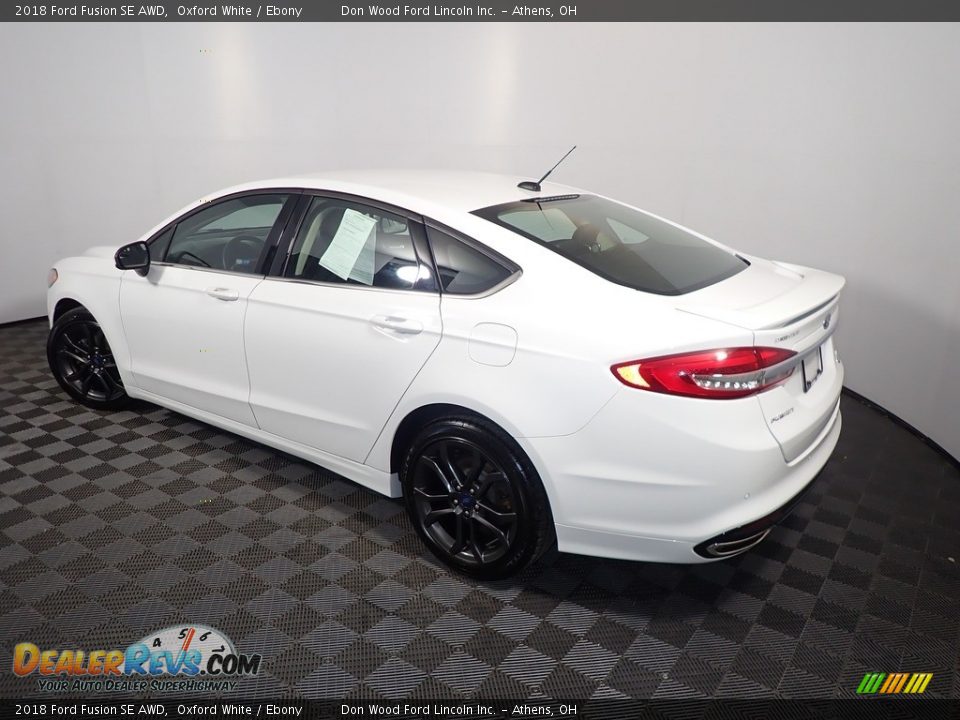 2018 Ford Fusion SE AWD Oxford White / Ebony Photo #12