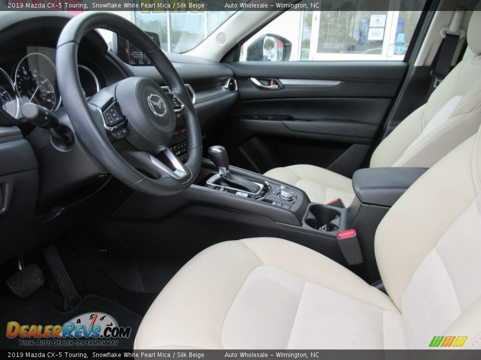 2019 Mazda CX-5 Touring Snowflake White Pearl Mica / Silk Beige Photo #11