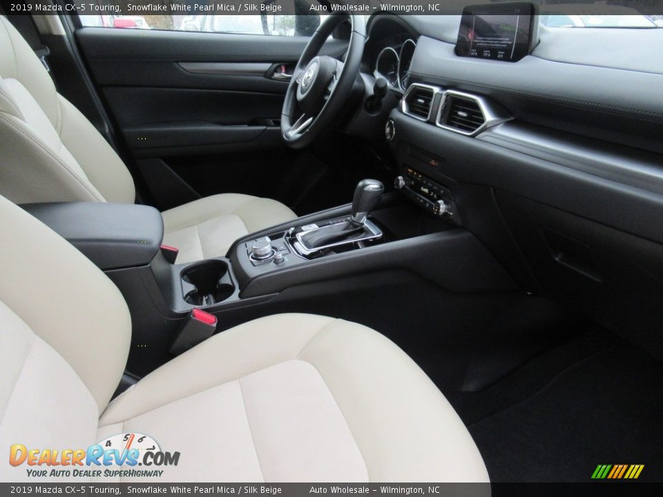 2019 Mazda CX-5 Touring Snowflake White Pearl Mica / Silk Beige Photo #13