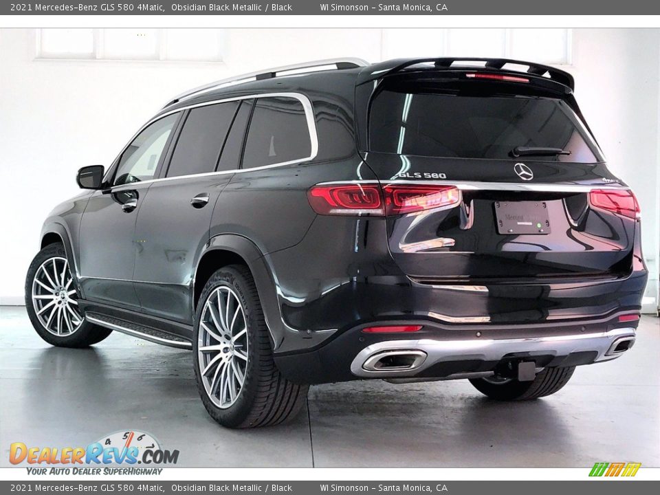 2021 Mercedes-Benz GLS 580 4Matic Obsidian Black Metallic / Black Photo #2