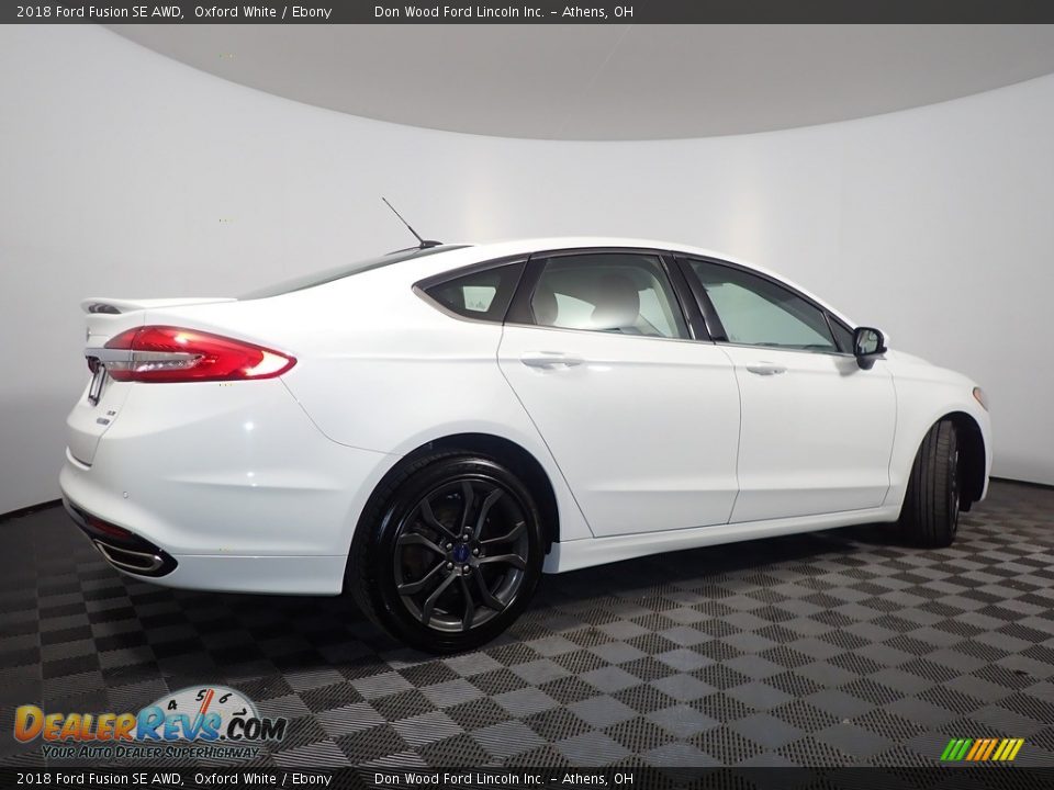 2018 Ford Fusion SE AWD Oxford White / Ebony Photo #16