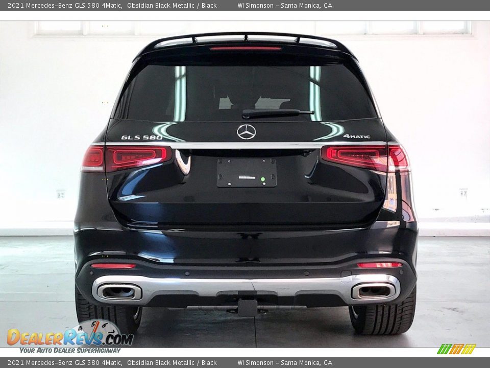 2021 Mercedes-Benz GLS 580 4Matic Obsidian Black Metallic / Black Photo #3