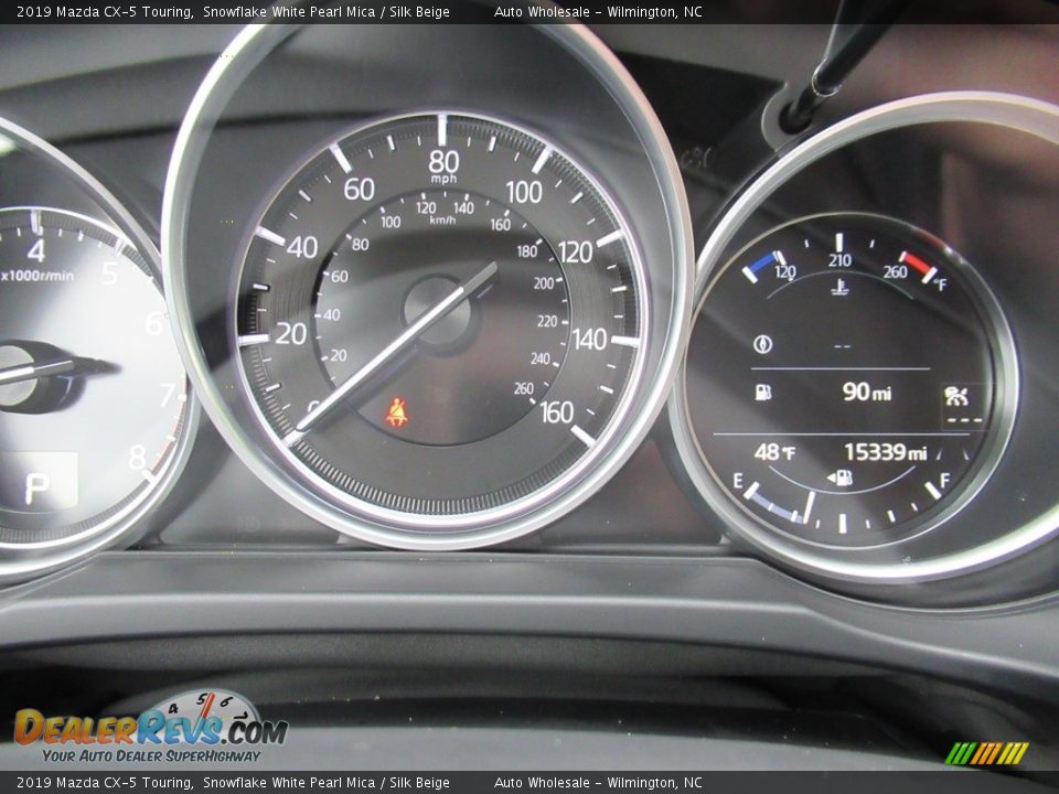 2019 Mazda CX-5 Touring Snowflake White Pearl Mica / Silk Beige Photo #16