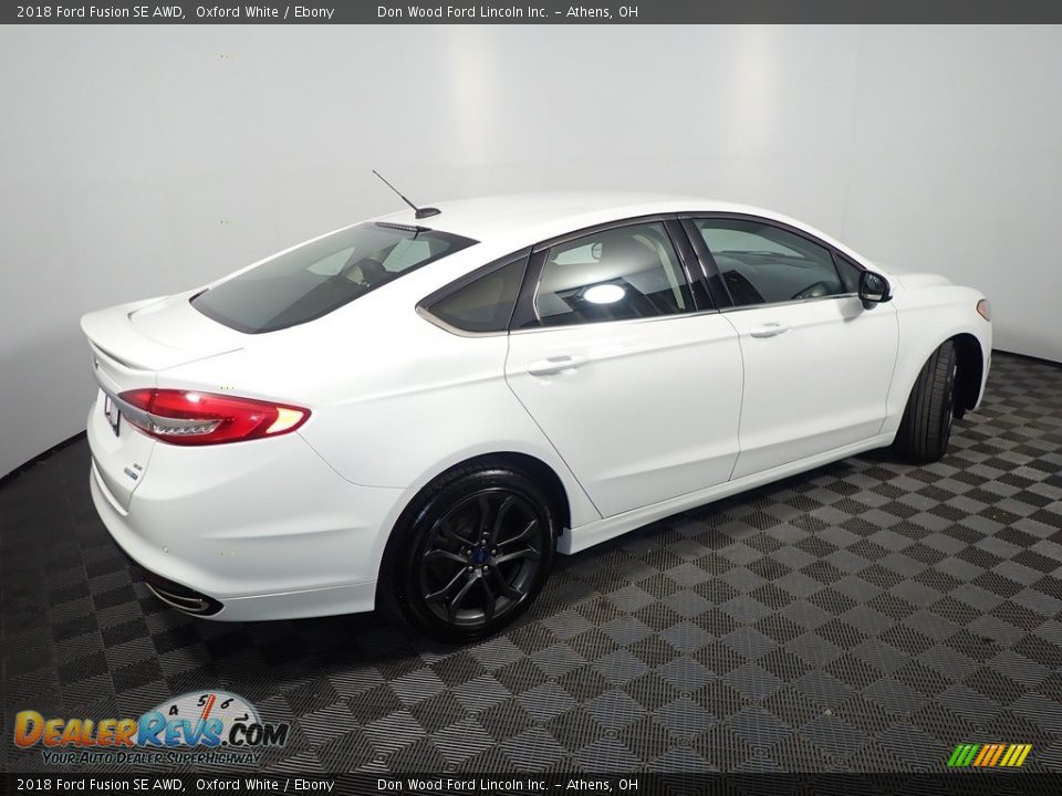 2018 Ford Fusion SE AWD Oxford White / Ebony Photo #17