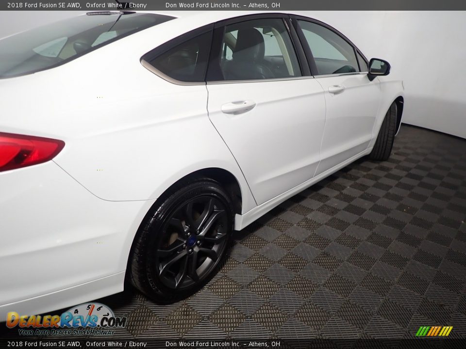 2018 Ford Fusion SE AWD Oxford White / Ebony Photo #19