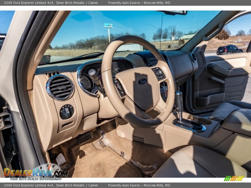 2006 Ford Explorer Limited 4x4 Silver Birch Metallic / Camel Photo #20