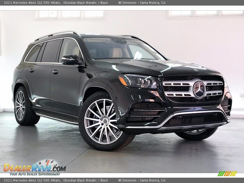 2021 Mercedes-Benz GLS 580 4Matic Obsidian Black Metallic / Black Photo #12