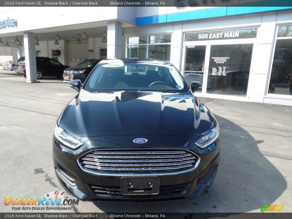 2016 Ford Fusion SE Shadow Black / Charcoal Black Photo #3