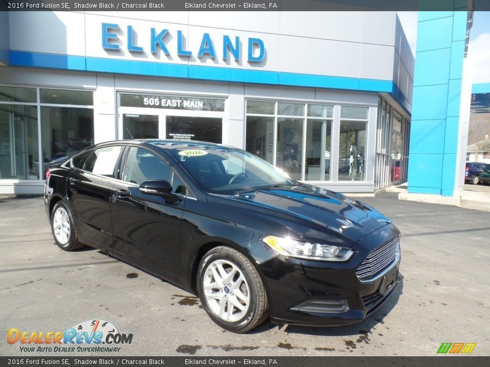 2016 Ford Fusion SE Shadow Black / Charcoal Black Photo #5