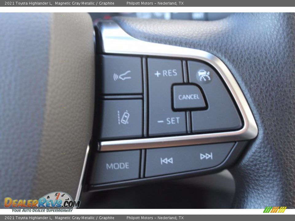 2021 Toyota Highlander L Magnetic Gray Metallic / Graphite Photo #12