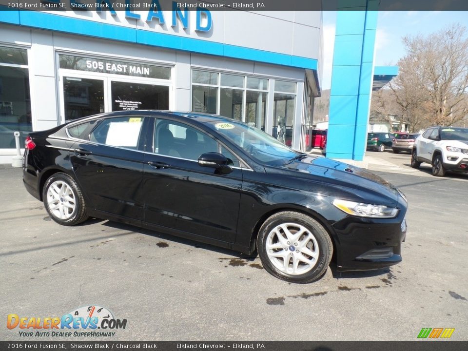 2016 Ford Fusion SE Shadow Black / Charcoal Black Photo #6