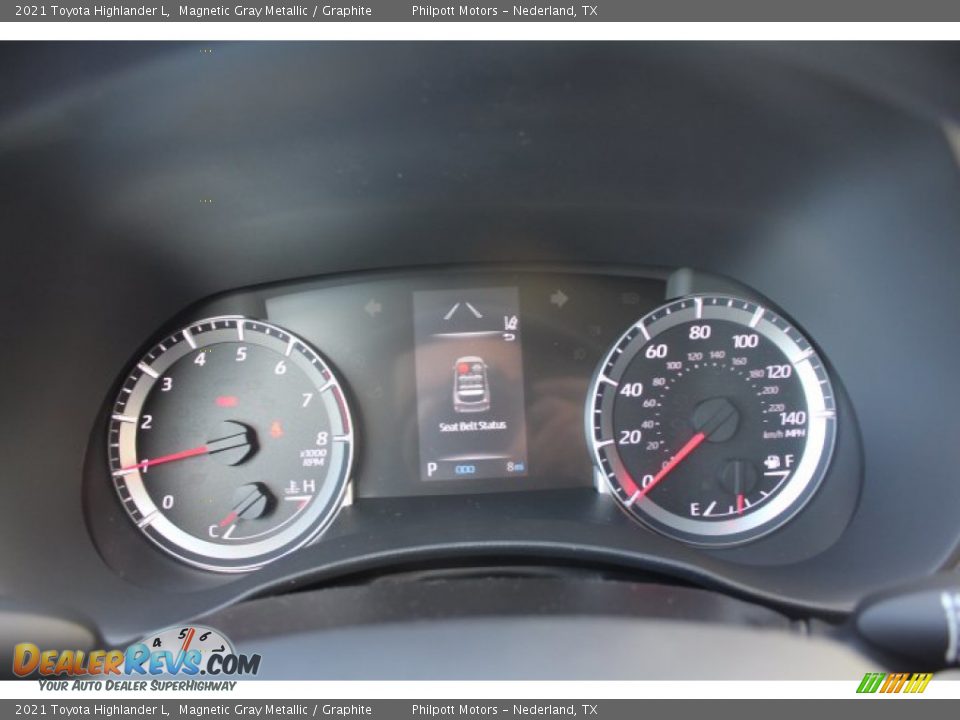 2021 Toyota Highlander L Magnetic Gray Metallic / Graphite Photo #13