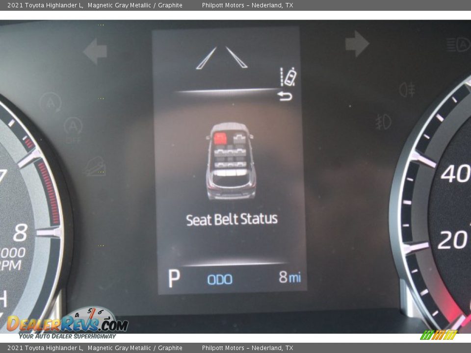 2021 Toyota Highlander L Magnetic Gray Metallic / Graphite Photo #14