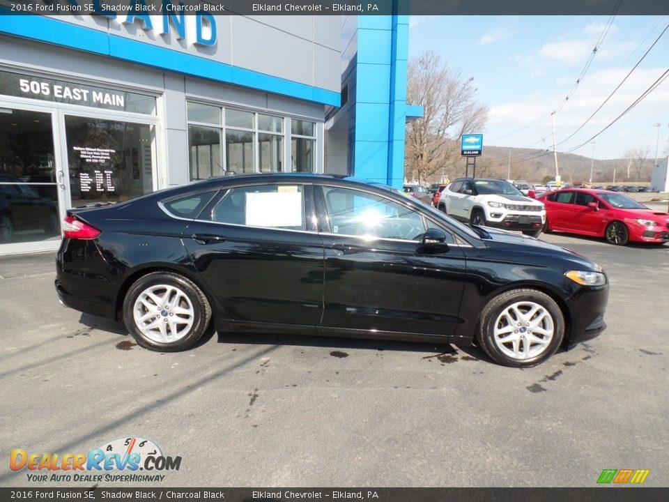 2016 Ford Fusion SE Shadow Black / Charcoal Black Photo #7