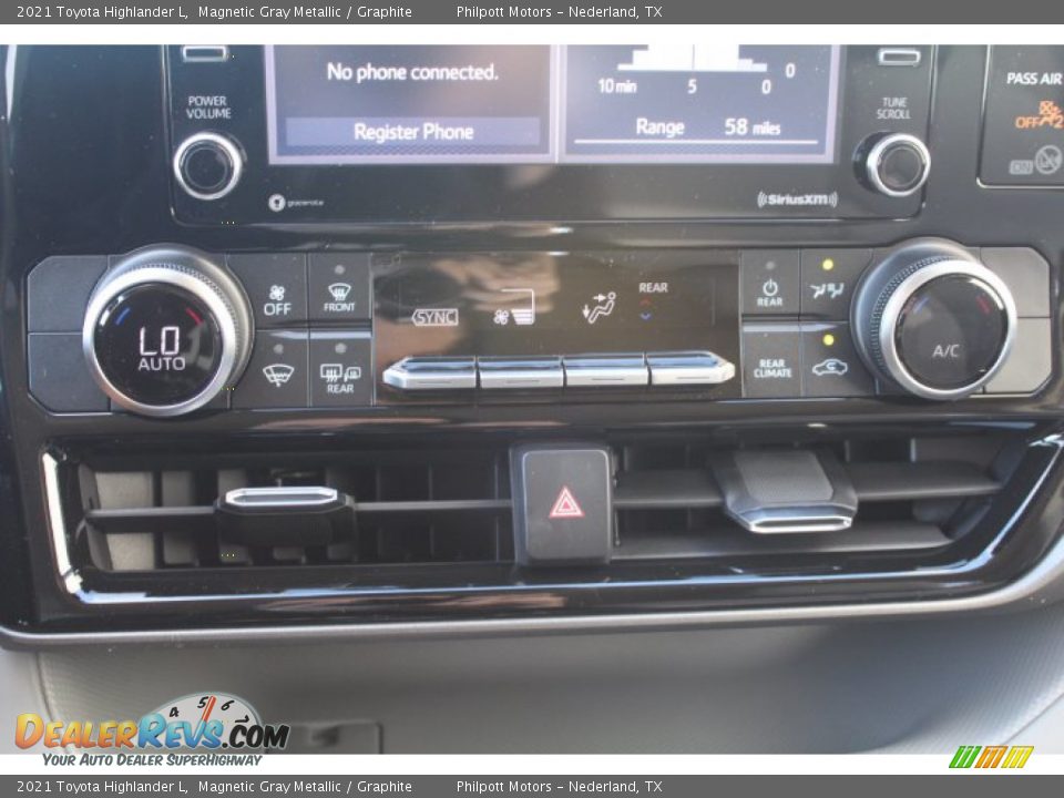 2021 Toyota Highlander L Magnetic Gray Metallic / Graphite Photo #16