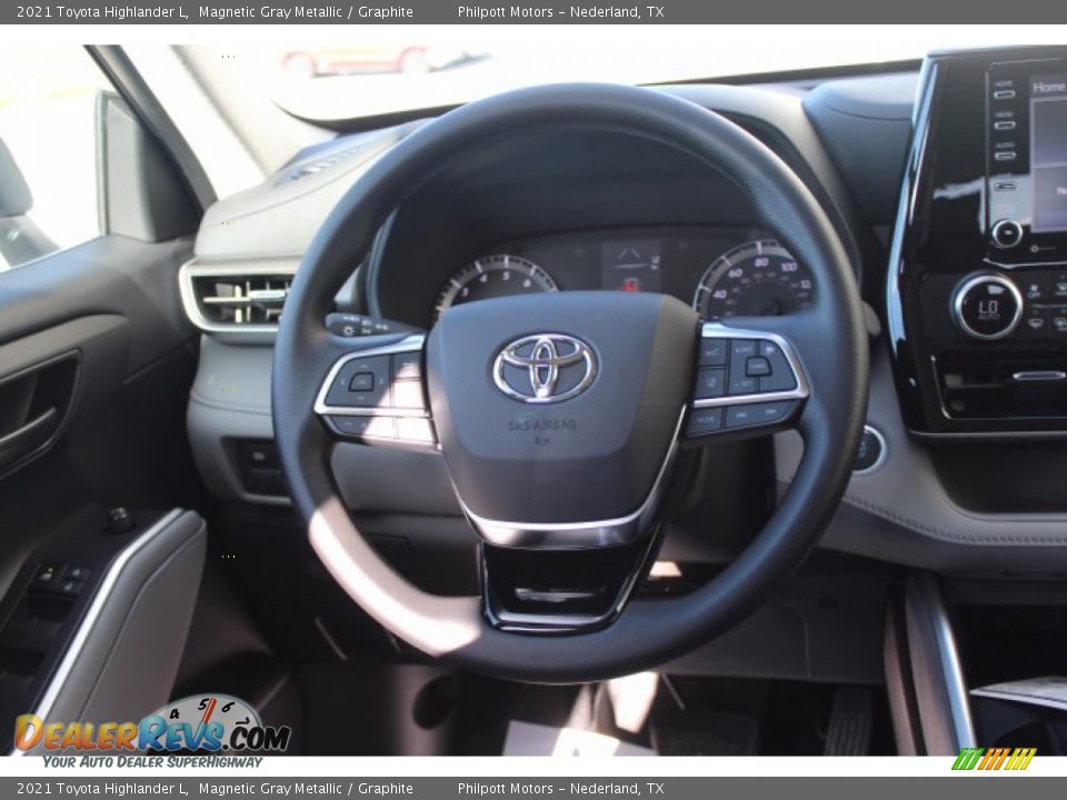2021 Toyota Highlander L Magnetic Gray Metallic / Graphite Photo #22