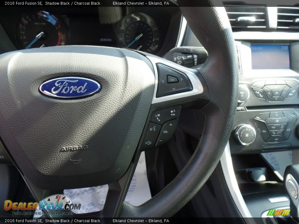 2016 Ford Fusion SE Shadow Black / Charcoal Black Photo #20