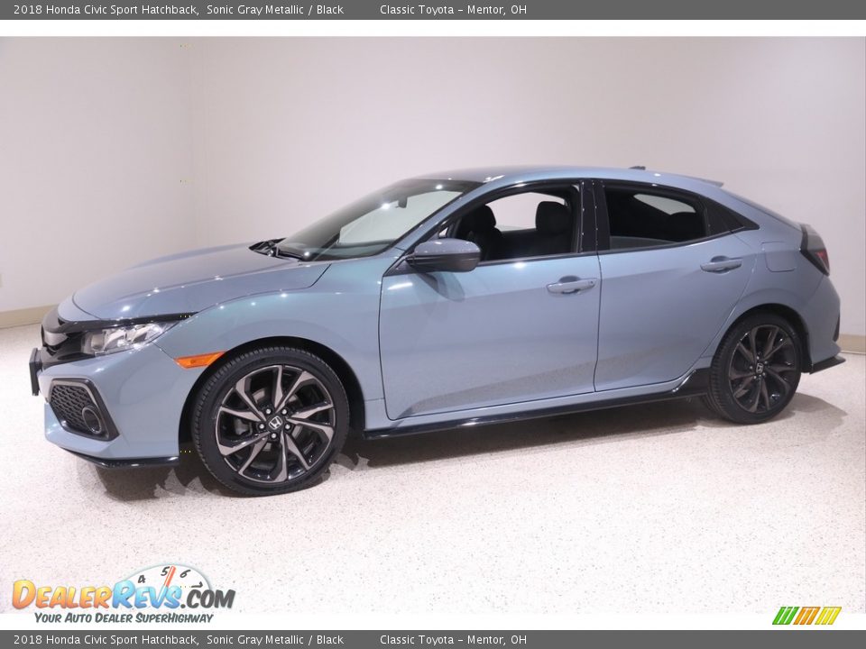2018 Honda Civic Sport Hatchback Sonic Gray Metallic / Black Photo #3