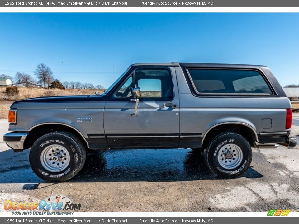 Medium Silver Metallic 1989 Ford Bronco XLT 4x4 Photo #7