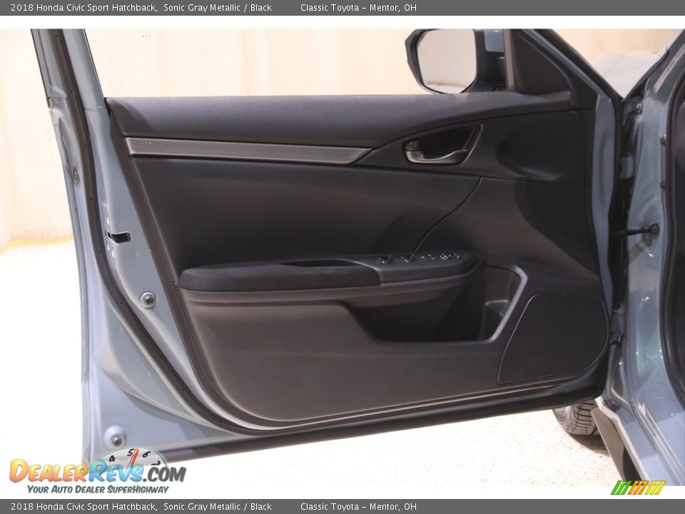 2018 Honda Civic Sport Hatchback Sonic Gray Metallic / Black Photo #4