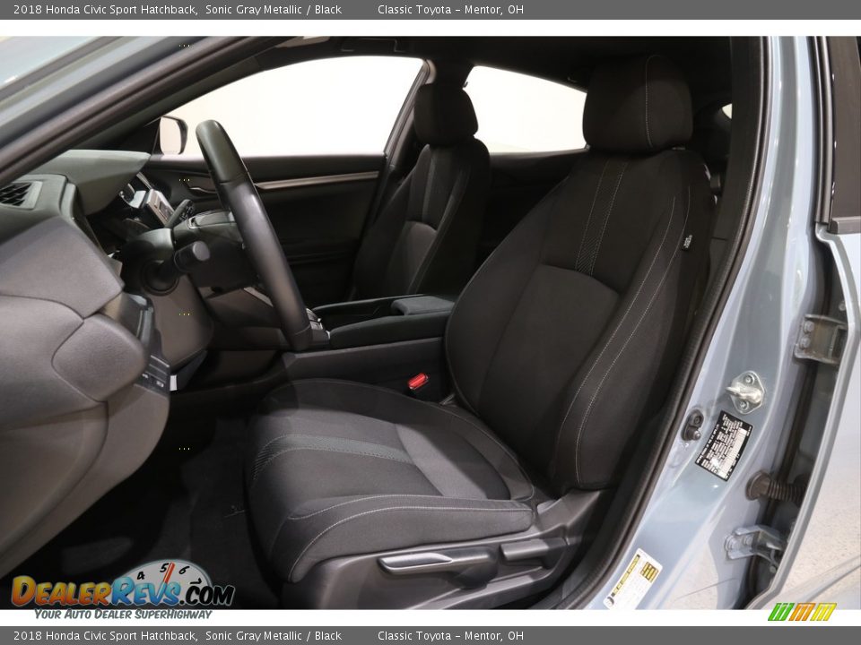 2018 Honda Civic Sport Hatchback Sonic Gray Metallic / Black Photo #5
