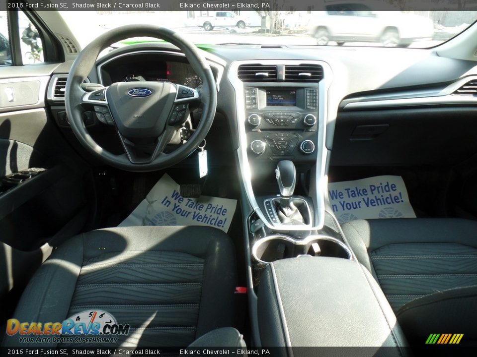 2016 Ford Fusion SE Shadow Black / Charcoal Black Photo #30