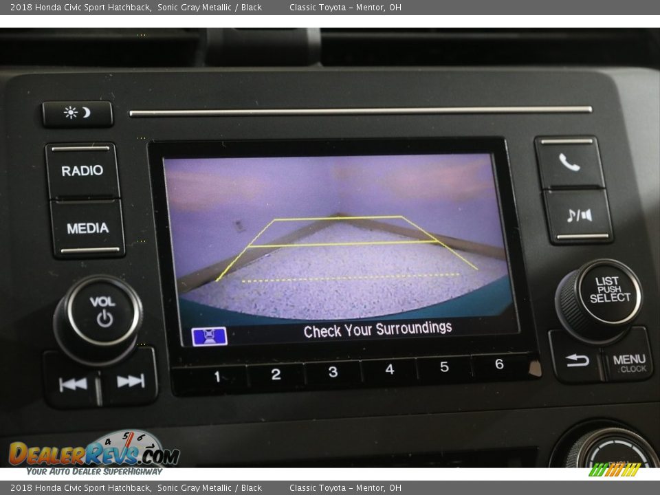 2018 Honda Civic Sport Hatchback Sonic Gray Metallic / Black Photo #11