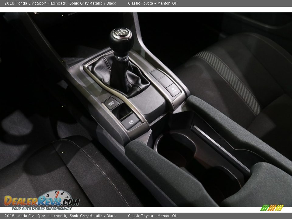 2018 Honda Civic Sport Hatchback Sonic Gray Metallic / Black Photo #12