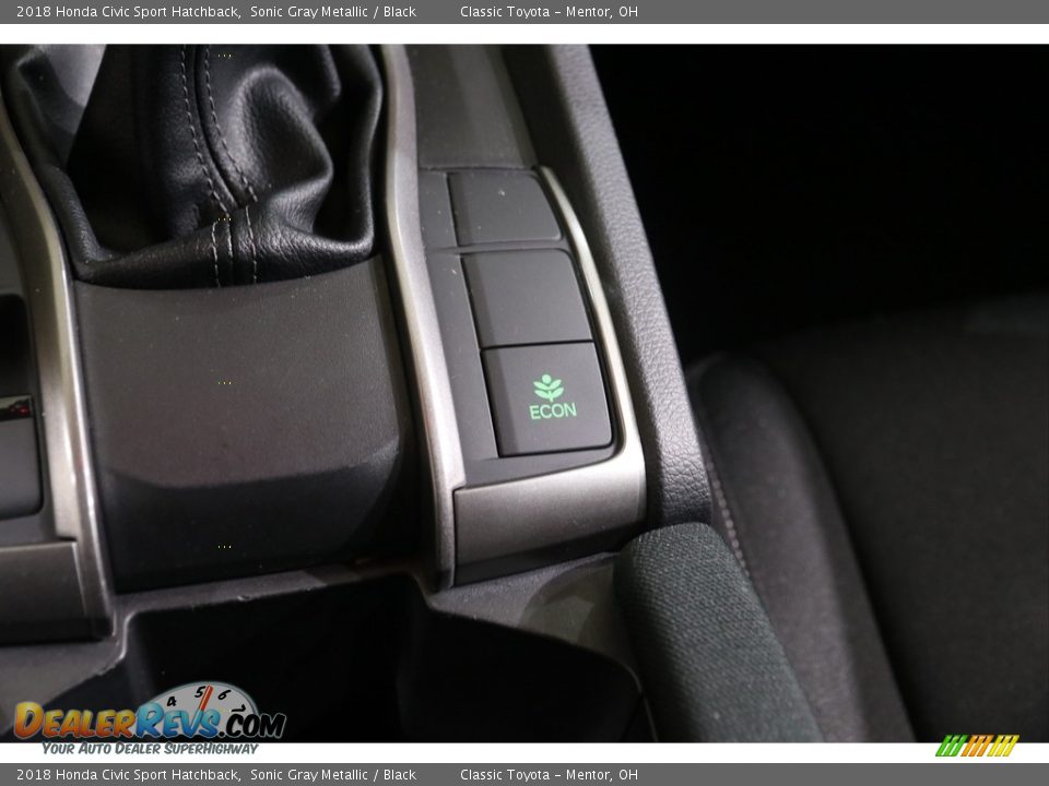 2018 Honda Civic Sport Hatchback Sonic Gray Metallic / Black Photo #13