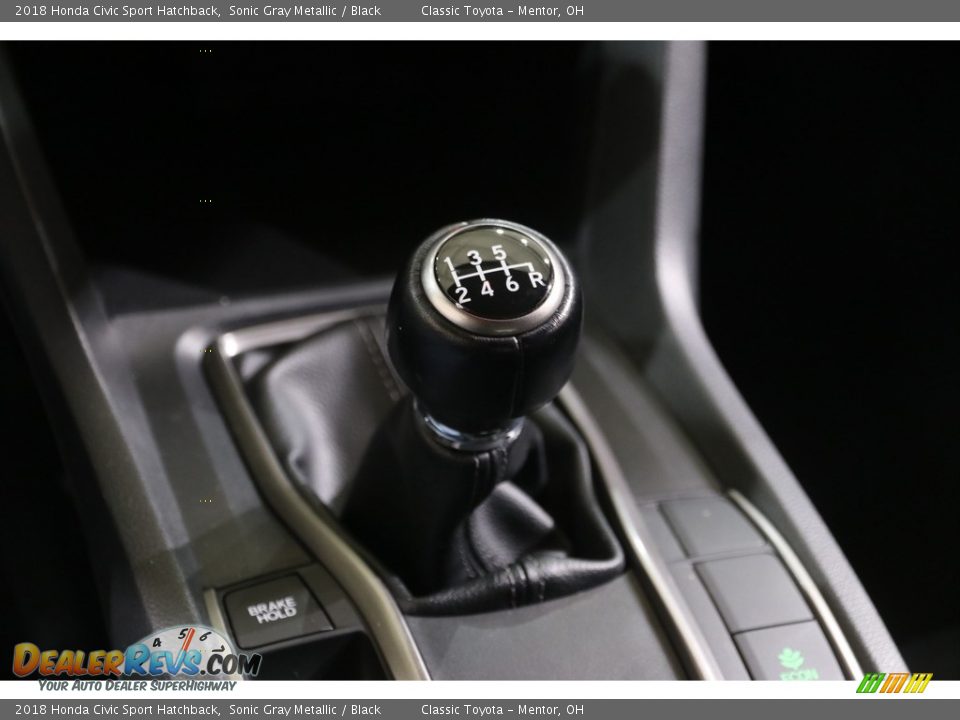 2018 Honda Civic Sport Hatchback Sonic Gray Metallic / Black Photo #14