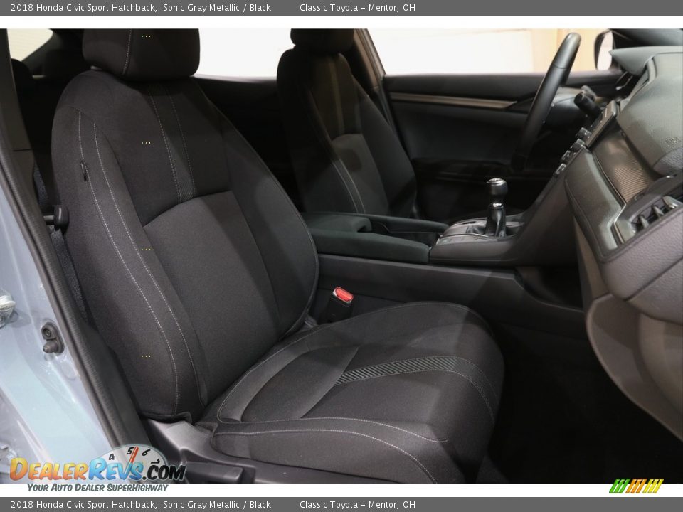 2018 Honda Civic Sport Hatchback Sonic Gray Metallic / Black Photo #15