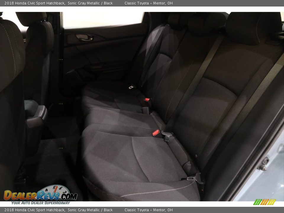2018 Honda Civic Sport Hatchback Sonic Gray Metallic / Black Photo #17