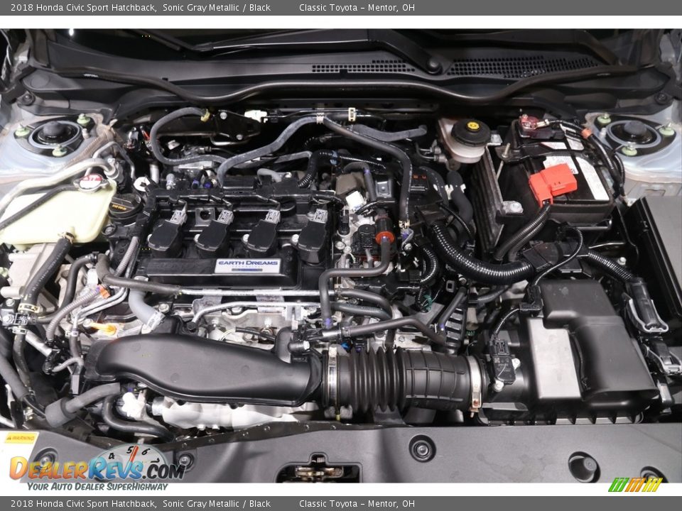 2018 Honda Civic Sport Hatchback Sonic Gray Metallic / Black Photo #19