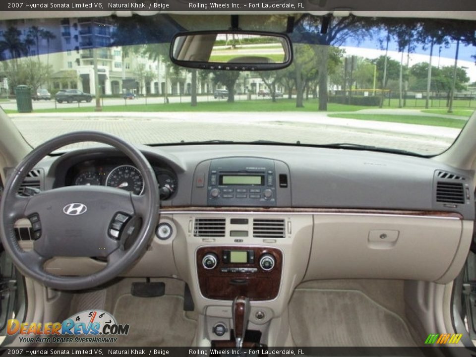 2007 Hyundai Sonata Limited V6 Natural Khaki / Beige Photo #6