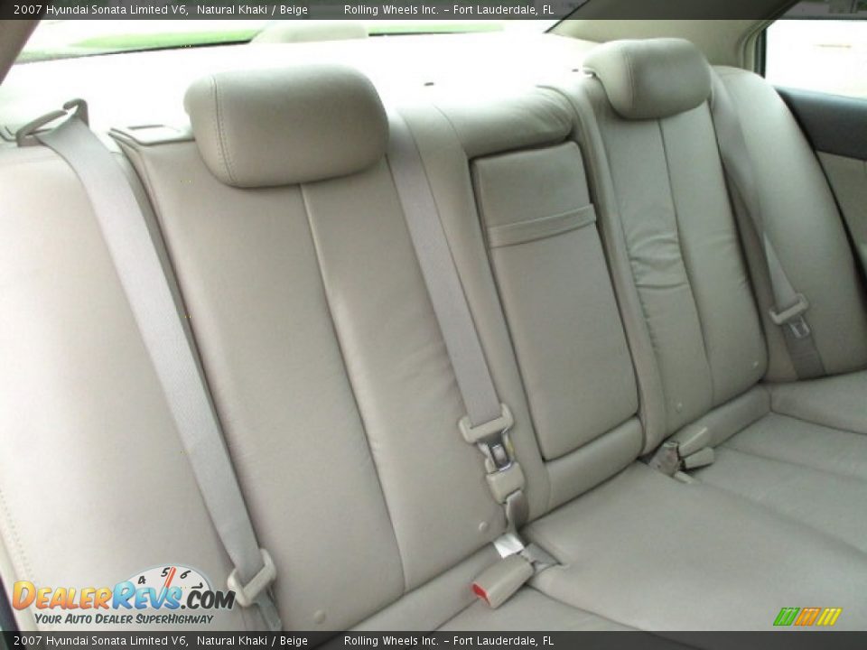 2007 Hyundai Sonata Limited V6 Natural Khaki / Beige Photo #10