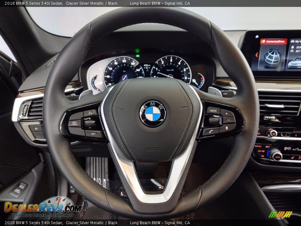 2018 BMW 5 Series 540i Sedan Steering Wheel Photo #18