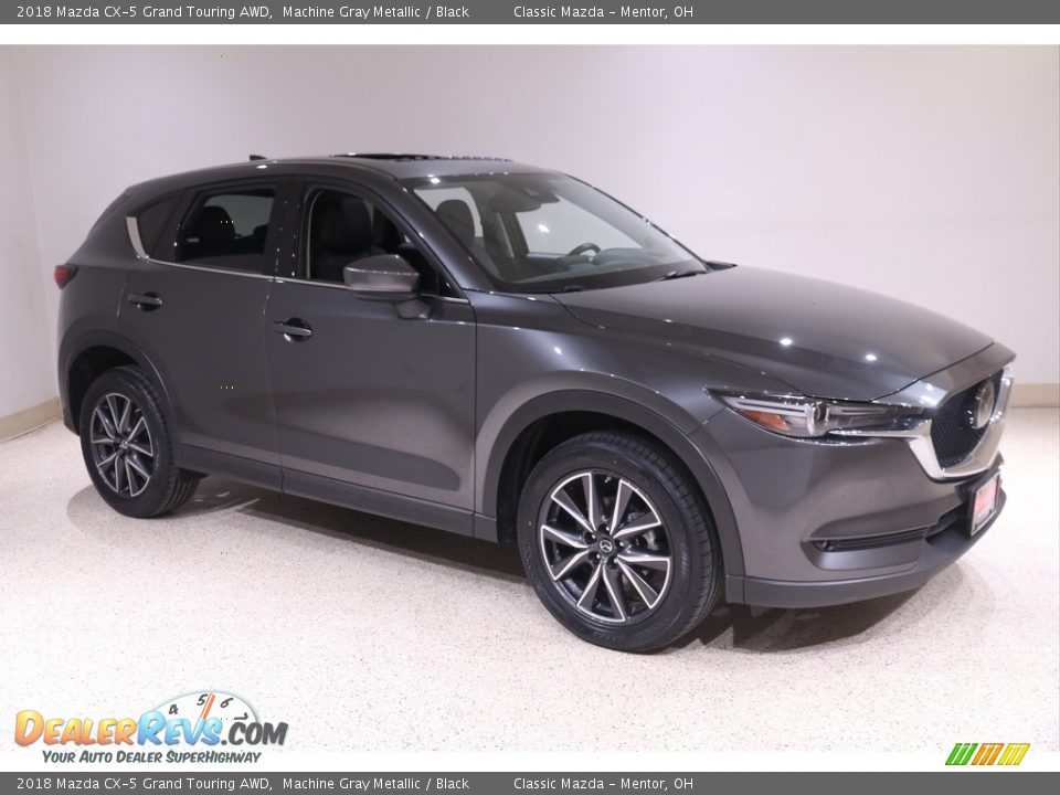 2018 Mazda CX-5 Grand Touring AWD Machine Gray Metallic / Black Photo #1