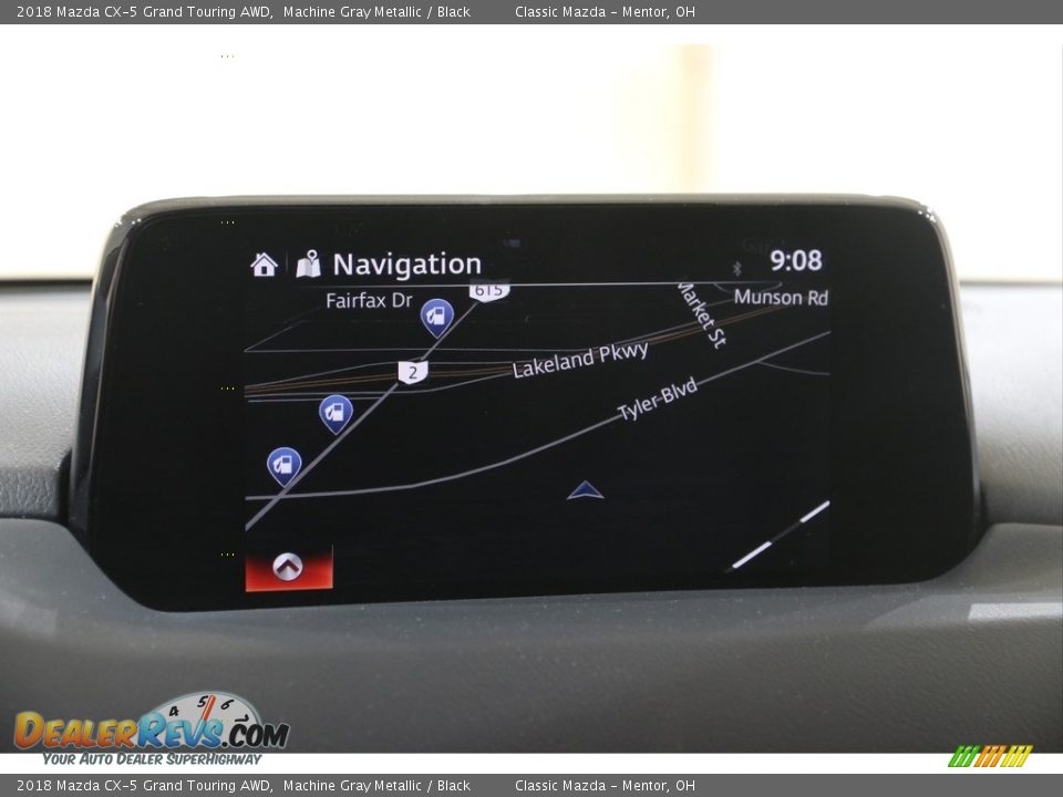 2018 Mazda CX-5 Grand Touring AWD Machine Gray Metallic / Black Photo #10