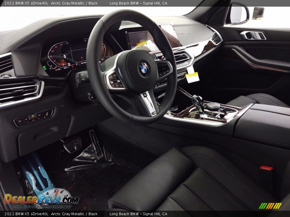 2021 BMW X5 sDrive40i Arctic Gray Metallic / Black Photo #12