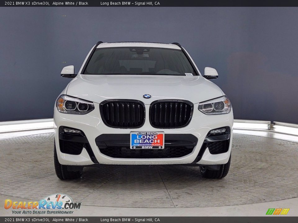 2021 BMW X3 sDrive30i Alpine White / Black Photo #2