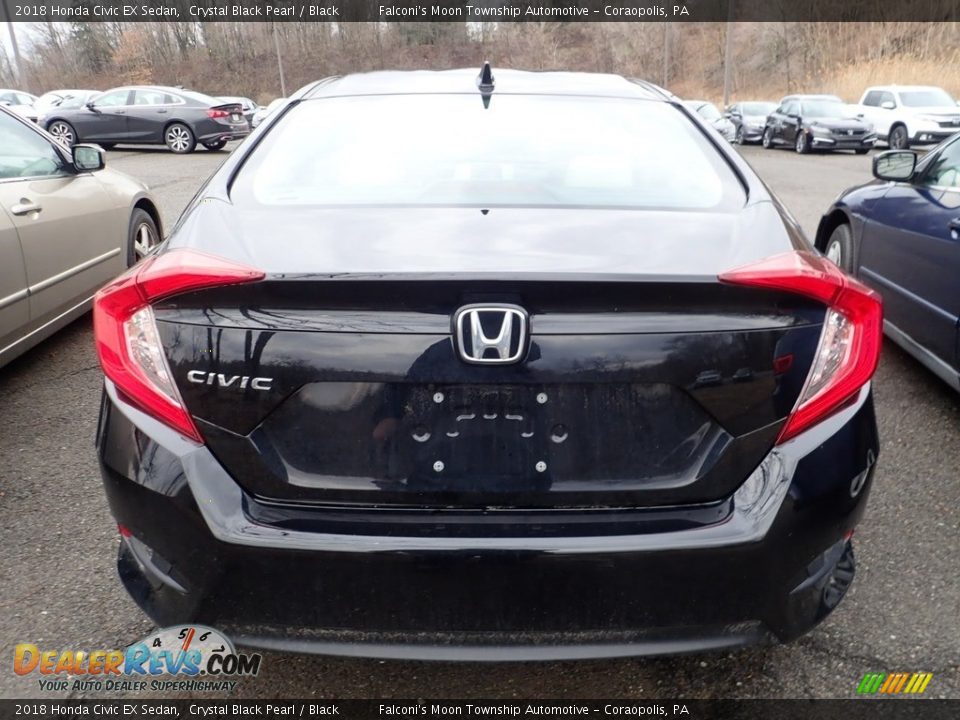 2018 Honda Civic EX Sedan Crystal Black Pearl / Black Photo #4