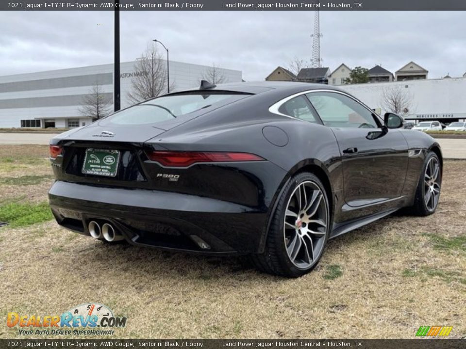 2021 Jaguar F-TYPE R-Dynamic AWD Coupe Santorini Black / Ebony Photo #3