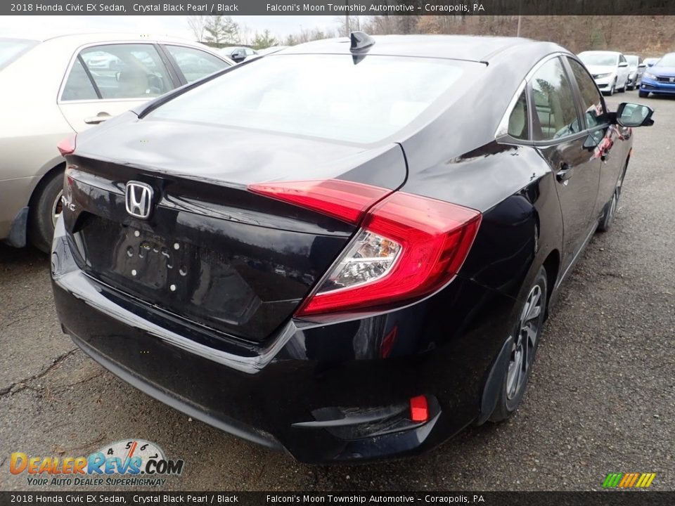 2018 Honda Civic EX Sedan Crystal Black Pearl / Black Photo #5