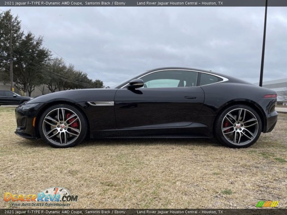 2021 Jaguar F-TYPE R-Dynamic AWD Coupe Santorini Black / Ebony Photo #6