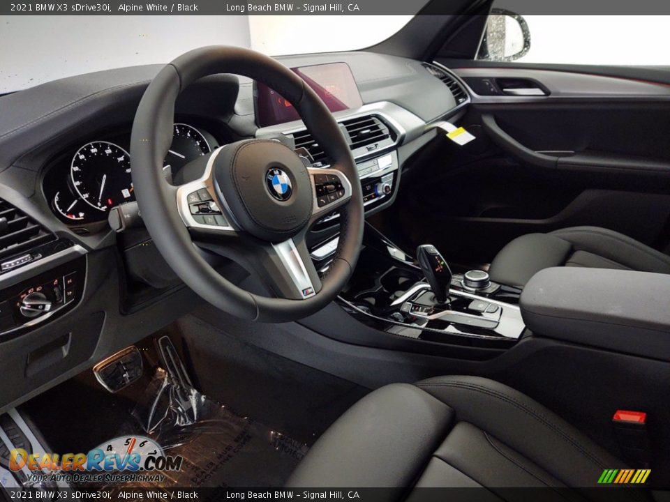 2021 BMW X3 sDrive30i Alpine White / Black Photo #12