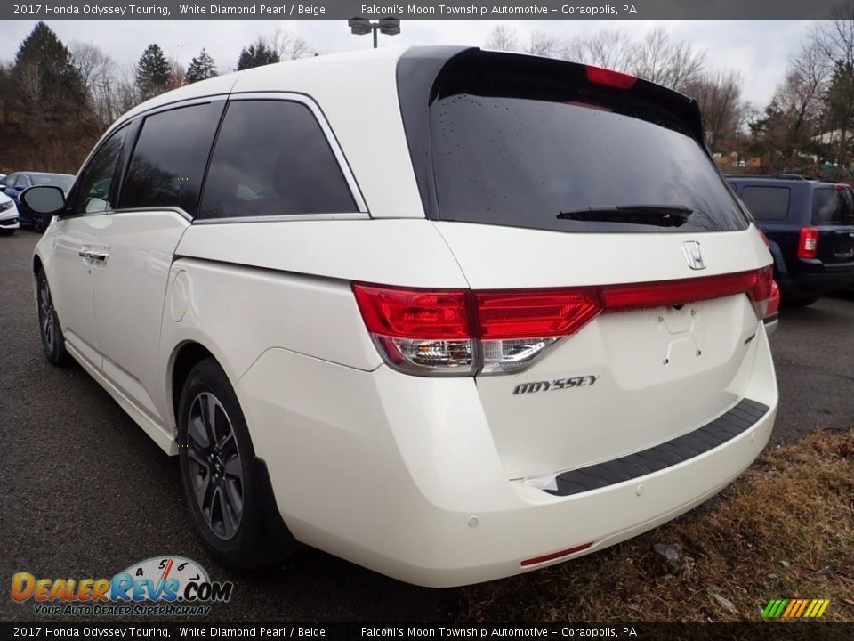 2017 Honda Odyssey Touring White Diamond Pearl / Beige Photo #2