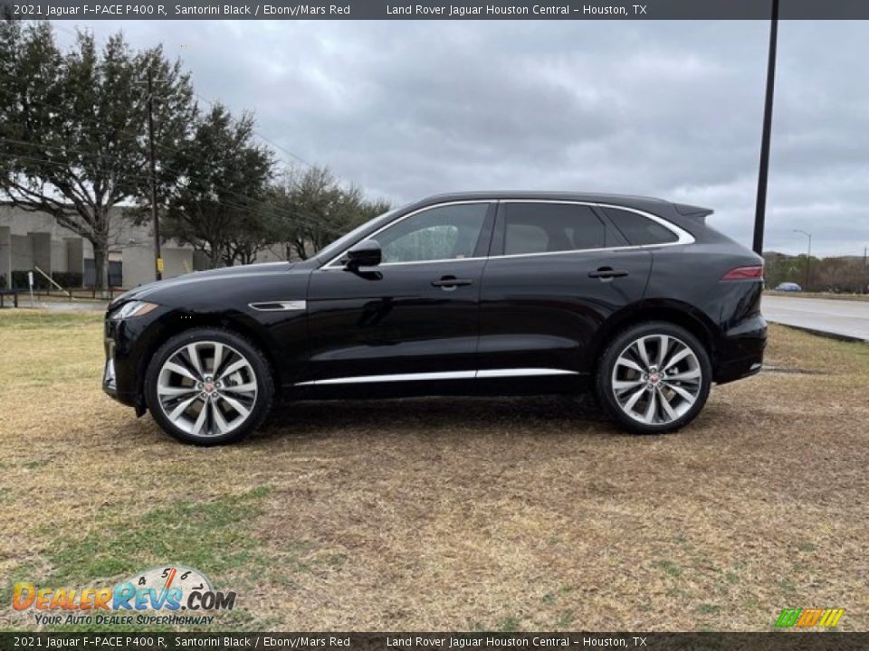 2021 Jaguar F-PACE P400 R Santorini Black / Ebony/Mars Red Photo #7