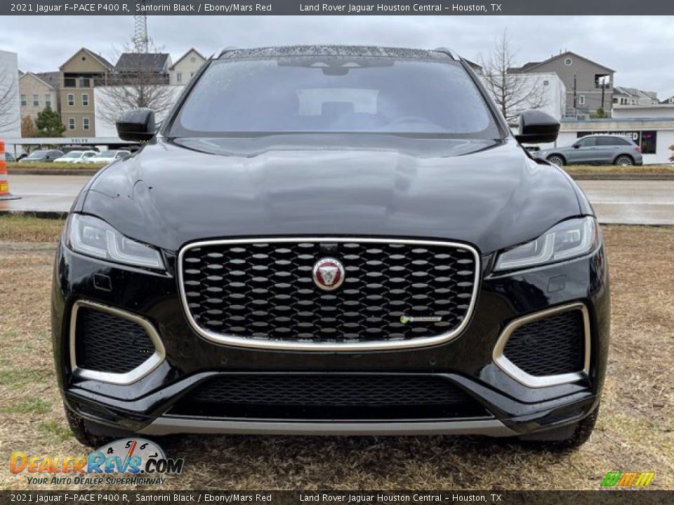 Santorini Black 2021 Jaguar F-PACE P400 R Photo #10